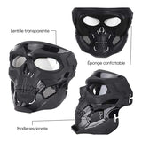 Masque de casque d'horreur de crâne