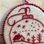 Kit d'ornements de Noël à broder à la main