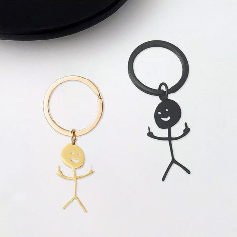 Pendentif porte-clés Doodle amusant