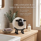 Support de papier toilette en forme de mouton