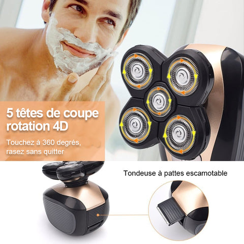 Rasoir électrique multifonctionnel 4D