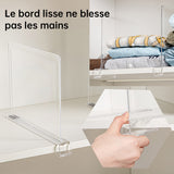 Séparateurs d'étagères en acrylique pour l'organisation des placards