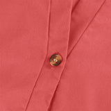 Robe sans manches en coton et lin à un bouton