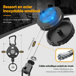 Porte-clés rétractable robuste