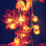 Luminaires à feuilles d'érable en forme de citrouille