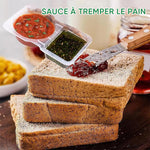Récipients à encas à double compartiment avec couvercles