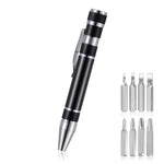 Stylo tournevis de précision 8 en 1