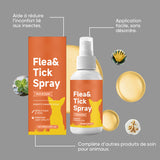 Spray de soin cutané pour chien contre puces et tiques