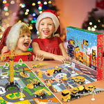 Boîte à surprises de jouets véhicules d'ingénierie