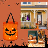 Bolsa de caramelos con calabaza luminosa personalizada
