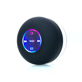 Mini Haut-parleur Bluetooth de douche à ventouse étanche avec lumière Led