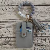 💖 Portefeuille porte-clés en silicone tendance