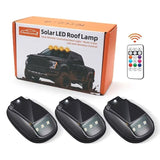 Luz estroboscópica RGB para techo de coche solar