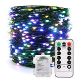 Guirlande LED de Noël étanche avec télécommande à 8 modes