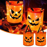 Bolsa de caramelos con calabaza luminosa personalizada