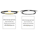 Bracelet Inspire tressé et ajustable
