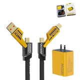 Chargeur rapide 120 W à double port USB et double port Type-C