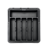 Plateau de rangement extensible et réglable pour ustensiles de cuisine