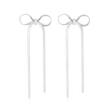 Boucles d'oreilles longues avec nœud
