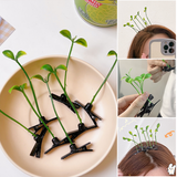 Cartes à cheveux en forme de germes de soja