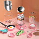 Jeu de Cuisine Miniature Réel pour Enfants - Ensemble de 22 Pièces