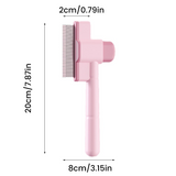 Brosse de toilettage autonettoyante pour animaux de compagnie