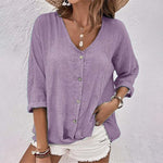 Cardigan en Mousseline de Soie à col en V