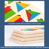 Jeu de Tri en Bois avec Formes Géométriques