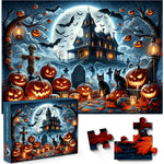 Puzzle de la maison hantée à la citrouille