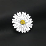Broche en forme de roue tournante