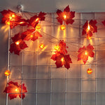 Luminaires à feuilles d'érable en forme de citrouille