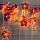Luminaires à feuilles d'érable en forme de citrouille
