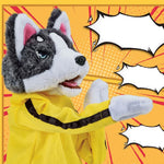 Poupée en peluche avec gants Husky