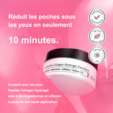 Patchs pour les yeux à base d'hydrogel de collagène peptidique (60 patchs)