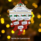 Pendentif chaussettes de Noël Noms de famille personnalisés (sans lettres) - Bricoler soi-même