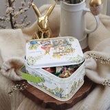 Boîte en fer-blanc de décoration de Pâques