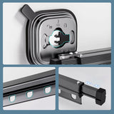 Séchoir à Linge Pliable Mural avec Ventouse