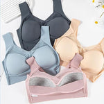 Bralette sans fil à bretelles élastiques et sans couture