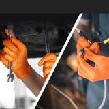 Gants en nitrile orange(50pcs)