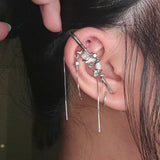 Boucles d'oreilles diamant avec étoile et lune