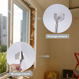 Grattoir mural en acier inoxydable(4pcs)