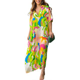 Robe Décontractée à Imprimé Peint