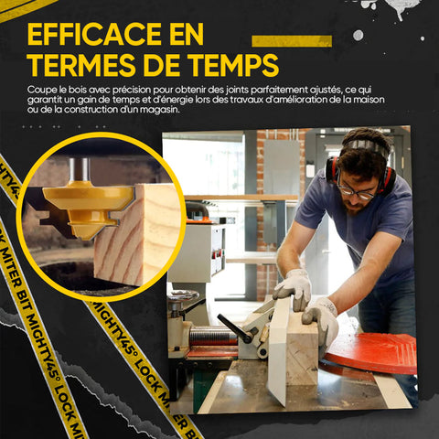 Fraise à Mortaiser à 45 degrés