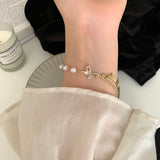 Bracelet de luxe en perles de rose rouge