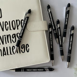 Ensemble amusant ultime de stylos d'humeur imprimés Vibes en semaine