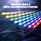 Bande LED flexible RVB étanche pour châssis de voiture(4pcs)