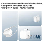 Chargeur à cordon amovible autonome
