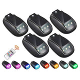 Luz estroboscópica RGB para techo de coche solar
