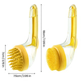 Nouvelle Brosse 2-en-1 pour Bain et Toilettage des Animaux
