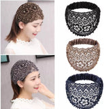 Bandeau large à perles Fleurs de prunier